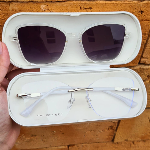 NT6611- OCULOS CLIP-ON MORGANA PRATA - comprar online