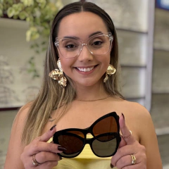 ZR6521- ÓCULOS CLIP-ON MUSA TRANSPARENTE - comprar online