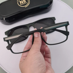 T65123 - OCULOS CLIP-ON MATHEUS VERDE ESCURO - NB Óculos