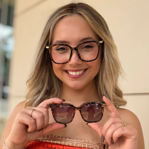 95828 - ÓCULOS CLIP-ON INGRID ANIMAL PRINT