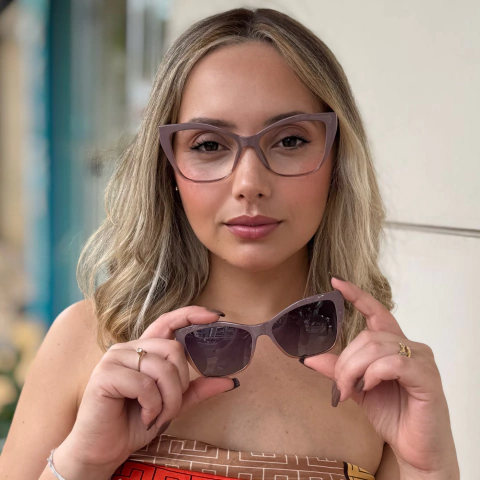 7701 - ÓCULOS CLIP-ON FELIPA NUDE