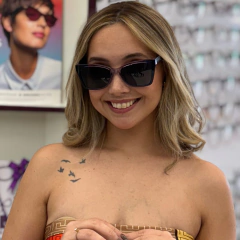 OM8718 - OCULOS CLIP-ON KIARA ROXO COM AZUL - comprar online