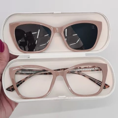 C0187 - OCULOS CLIP-ON KÉFERA ROSA na internet