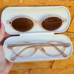 NT6139- ÓCULOS CLIP-ON MÉRIDA NUDE TRANSLUCIDO na internet