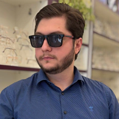 Imagem do T65123 - OCULOS CLIP-ON MATHEUS PRETO COM VERMELHO