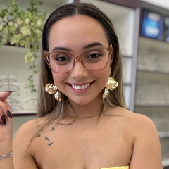 LQ5782 - ARMAÇÃO CONVENCIONAL TÓQUIO NUDE TRANSLUCIDO na internet