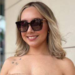 95828 - ÓCULOS CLIP-ON INGRID ANIMAL PRINT - comprar online