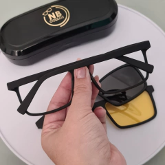 BC8103 - ÓCULOS CLIP-ON MARCOS PRETO - loja online