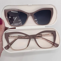 7701 - ÓCULOS CLIP-ON FELIPA NUDE na internet