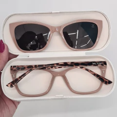 C0187 - OCULOS CLIP-ON KÉFERA ROSA - NB Óculos