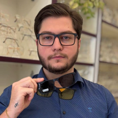 Imagem do BC8103 - ÓCULOS CLIP-ON MARCOS AZUL ESCURO