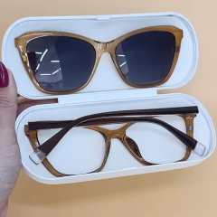 PZ10078 - ÓCULOS CLIP-ON AGNES CARAMELO - NB Óculos