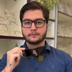 Imagem do BC8103 - ÓCULOS CLIP-ON MARCOS PRETO