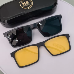 BC8105 - ÓCULOS CLIP-ON GABRIEL AZUL MARINHO BRILHOSO na internet