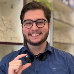 LQC0186 - ÓCULOS CLIP-ON LION PRETO - NB Óculos