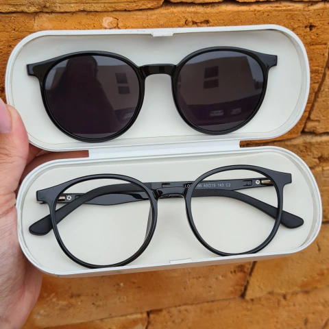 LQC0186 - ÓCULOS CLIP-ON LION PRETO - comprar online