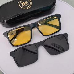 BC8105 - ÓCULOS CLIP-ON GABRIEL AZUL MARINHO BRILHOSO - NB Óculos