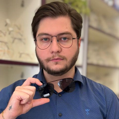 6503 - ÓCULOS CLIP-ON TRITON PRETO na internet