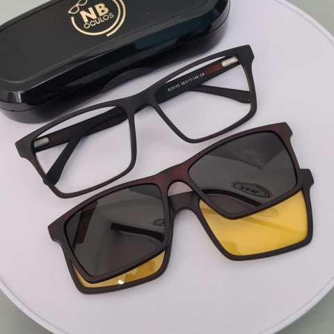 BC8105 - ÓCULOS CLIP-ON GABRIEL MARROM