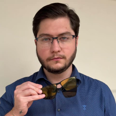 Imagem do SH3437 - ÓCULOS CLIP-ON THIAGO AZUL