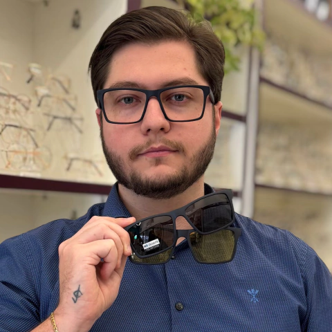 BC8105 - ÓCULOS CLIP-ON GABRIEL AZUL MARINHO FOSCO - comprar online