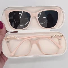 TR90 5213 - OCULOS CLIP-ON RÚBIA CREME - NB Óculos