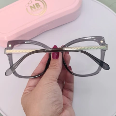 ZR6521- ÓCULOS CLIP-ON MUSA CINZA TRANSLUCIDO na internet