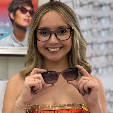 LQ 96035 - ÓCULOS CLIP-ON MARIE PRETO COM DEGRADE