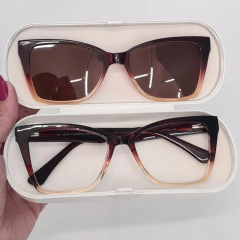 OM8718 - OCULOS CLIP-ON KIARA MARROM COM DEGRADE na internet
