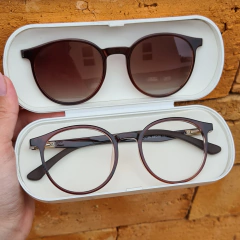 LQC0186 - ÓCULOS CLIP-ON LION MARROM - comprar online