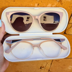 82104 - OCULOS CLIP-ON ACÁCIA ROSA COM TRANSPARENTE - loja online