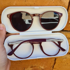 6586 - OCULOS CLIP-ON VICK BORDÔ na internet