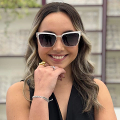 NT8083 - OCULOS CLIP-ON ÉRIKA BRANCO - NB Óculos