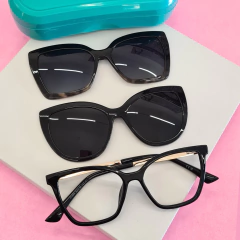 C1005 - OCULOS CLIP-ON POLIANA PRETO na internet