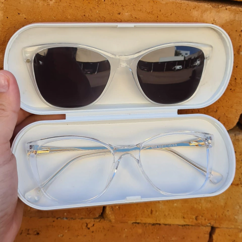 6509 - OCULOS CLIP-ON VITÓRIA TRANSPARENTE - comprar online