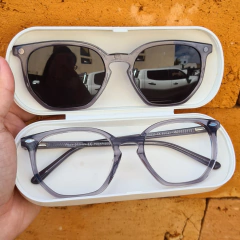 OM10023 - OCULOS CLIP-ON JULIAN CINZA TRANSLUCIDO - comprar online