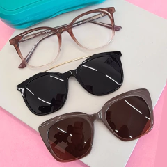 C1003 - OCULOS CLIP-ON ROMA MARROM COM DEGRADE na internet