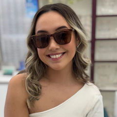 82105 - OCULOS CLIP-ON ÉVORA CARAMELO TRANSLUCIDO - loja online