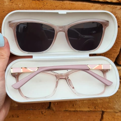 6589 - OCULOS CLIP-ON MIA ROSA TRANSLUCIDO na internet