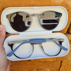 6586 - OCULOS CLIP-ON VICK PRETO COM DEGRADE CINZA na internet