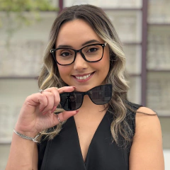 6569 - ÓCULOS CLIP-ON ELISA PRETO - NB Óculos