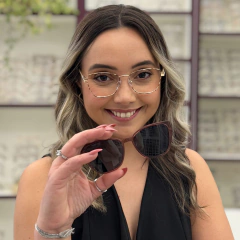 65116 - OCULOS CLIP-ON MARISA ANIMAL PRINT - NB Óculos