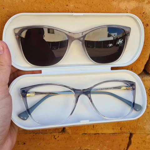 6509 - OCULOS CLIP-ON VITÓRIA CINZA - comprar online