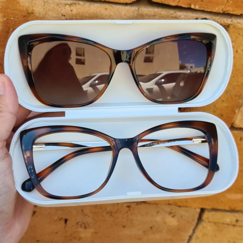 LQC0183 - ÓCULOS CLIP-ON MAITÊ ANIMAL PRINT - comprar online