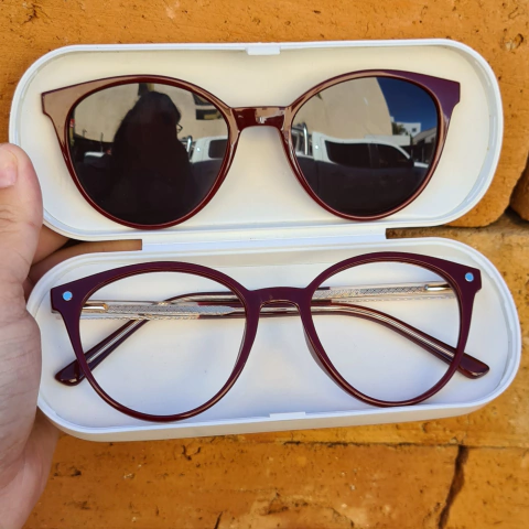 6562 - ÓCULOS CLIP-ON MARY BORDÔ - comprar online