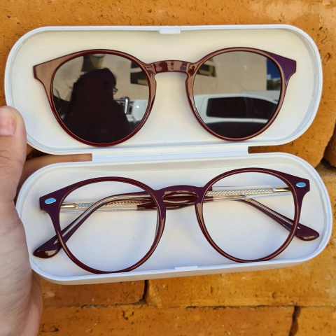 6586 - OCULOS CLIP-ON VICK BORDÔ - comprar online