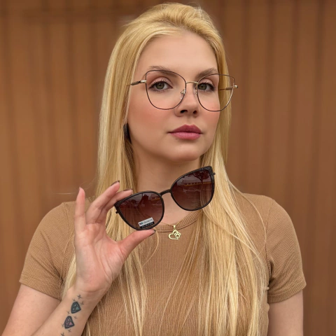 C3812 - ÓCULOS CLIP-ON FUSION MARROM - comprar online