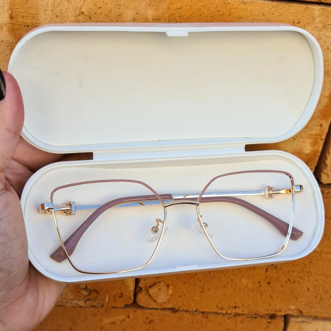 BS83027 - ARMAÇÃO CONVENCIONAL GRAZI DOURADO COM ROSE - comprar online