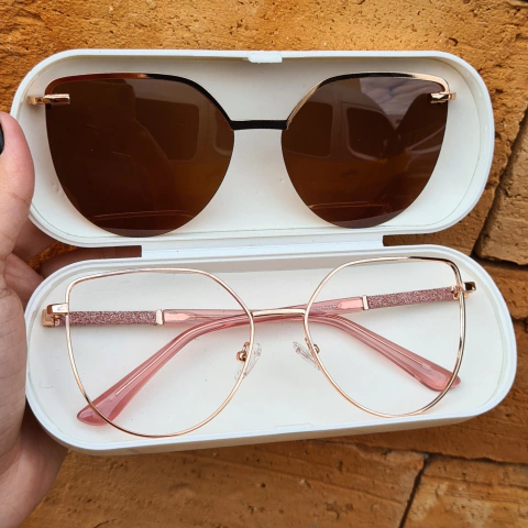 ZR6031 - OCULOS CLIP-ON FRANCIS DOURADO - comprar online