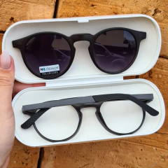 C0143 - OCULOS CLIP-ON KIM CINZA na internet